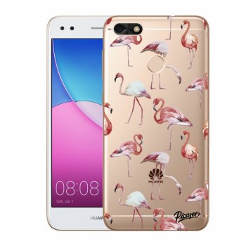 Picasee silikónový prehľadný obal pre Huawei P9 Lite Mini - Flamingos