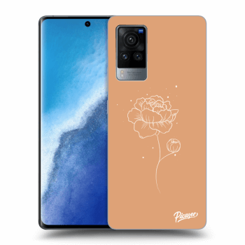 Picasee silikónový prehľadný obal pre Vivo X60 Pro 5G - Peonies