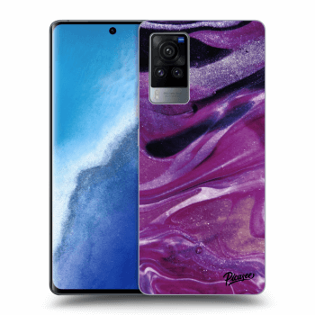 Obal pre Vivo X60 Pro 5G - Purple glitter