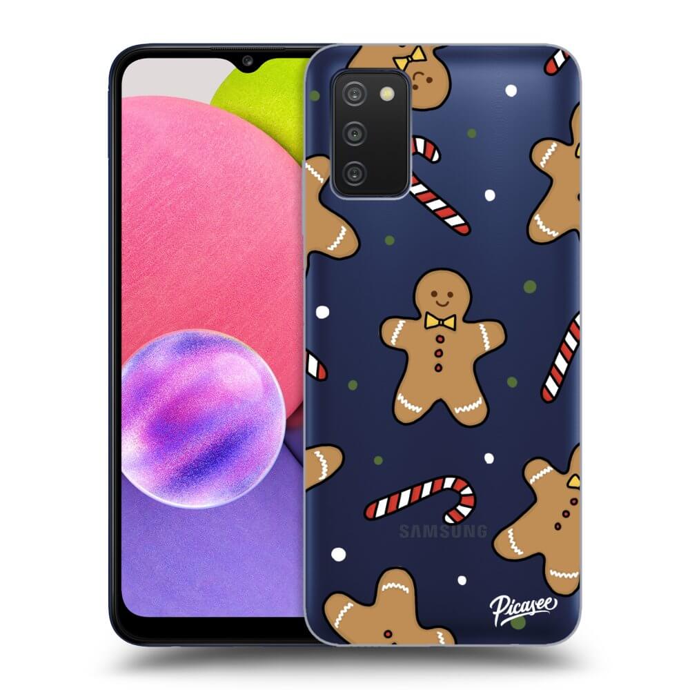 Picasee silikónový prehľadný obal pre Samsung Galaxy A03s A037G - Gingerbread