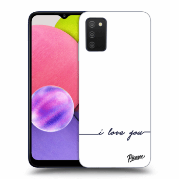 Picasee ULTIMATE CASE pro Samsung Galaxy A03s A037G - I love you