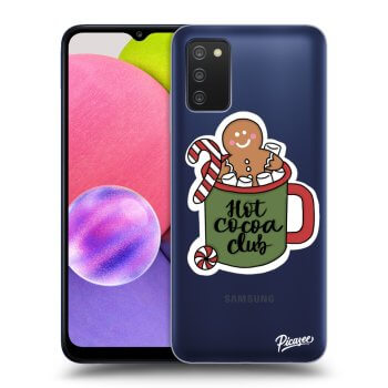 Picasee silikónový prehľadný obal pre Samsung Galaxy A03s A037G - Hot Cocoa Club
