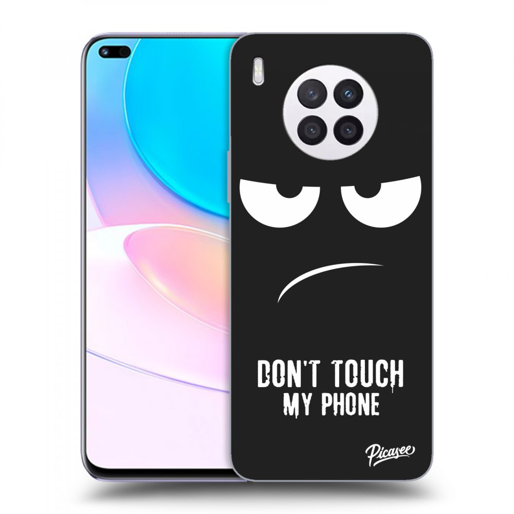 Picasee silikónový čierny obal pre Huawei Nova 8i - Nesiahajte mi na telefón