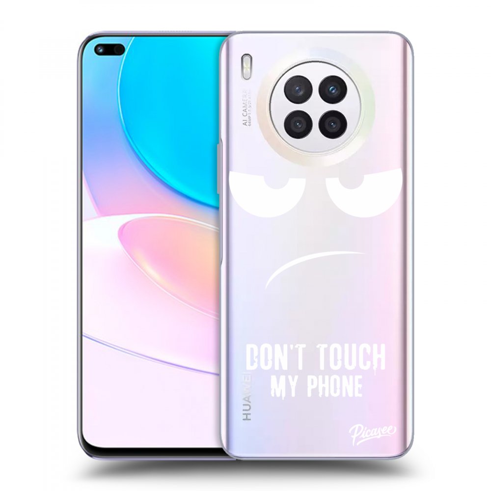 Picasee silikónový prehľadný obal pre Huawei Nova 8i - Nesiahajte mi na telefón