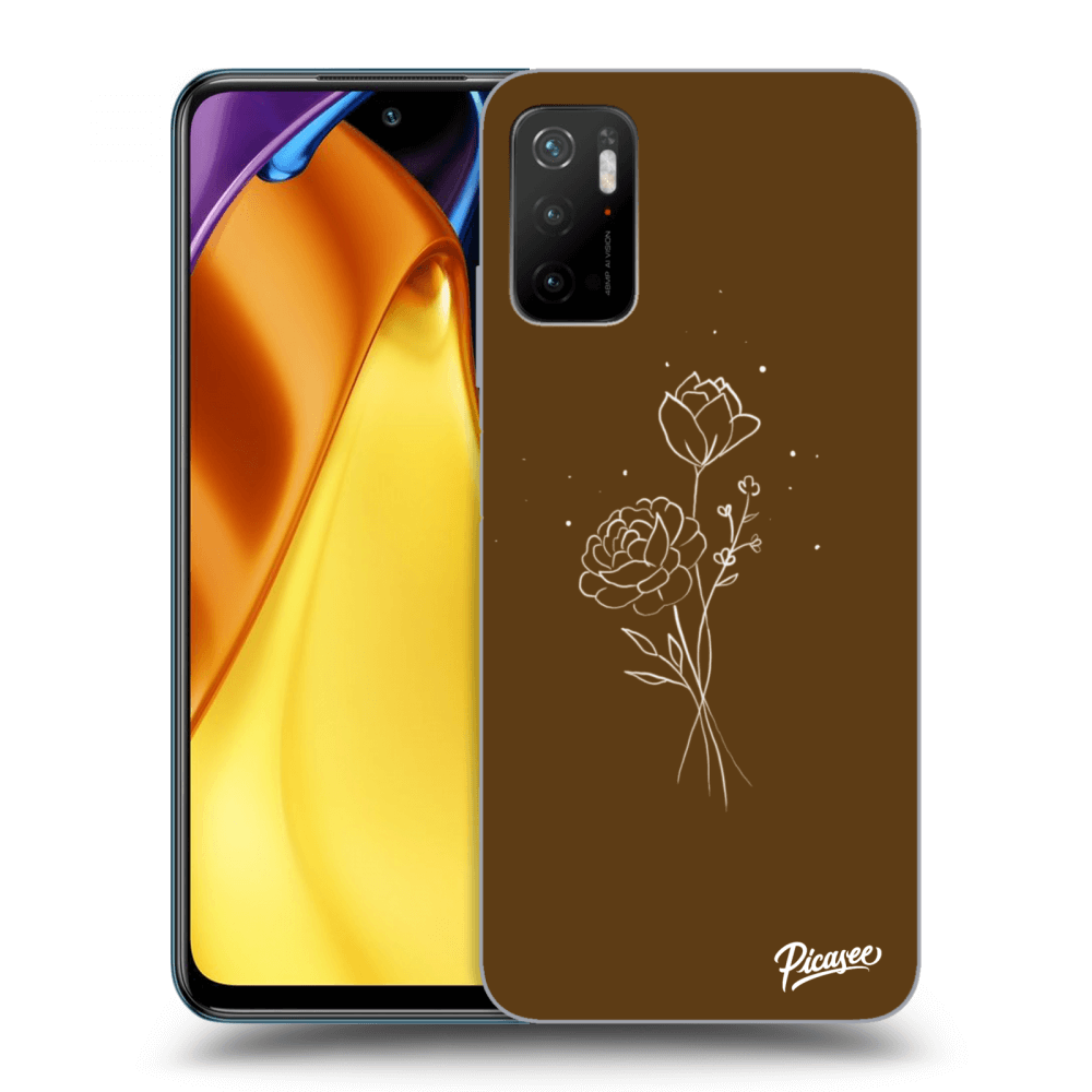 ULTIMATE CASE Pro Xiaomi Poco M3 Pro 5G - Brown Flowers