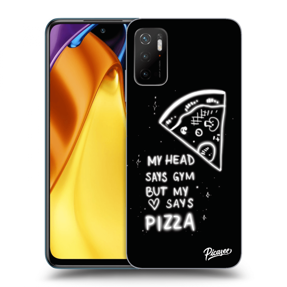 Picasee silikónový prehľadný obal pre Xiaomi Poco M3 Pro 5G - Pizza