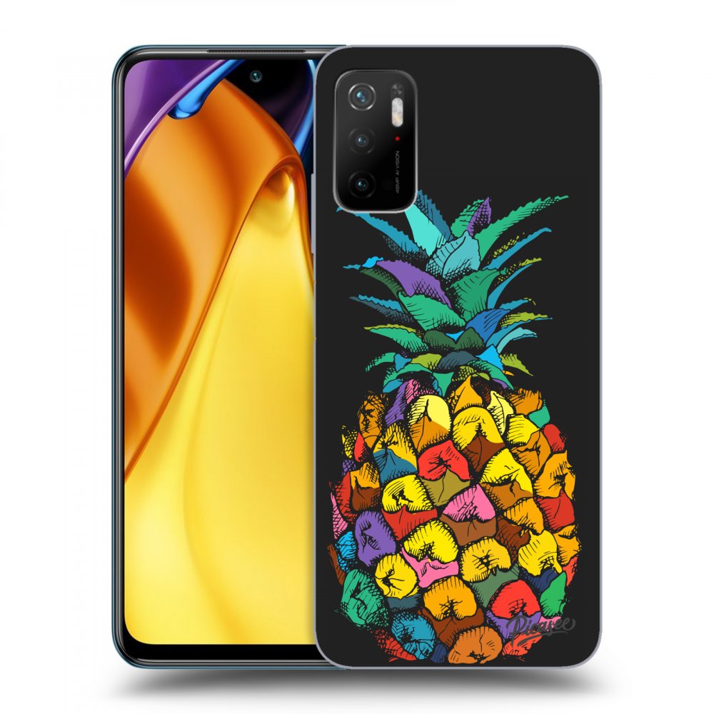 Picasee silikónový čierny obal pre Xiaomi Poco M3 Pro 5G - Pineapple