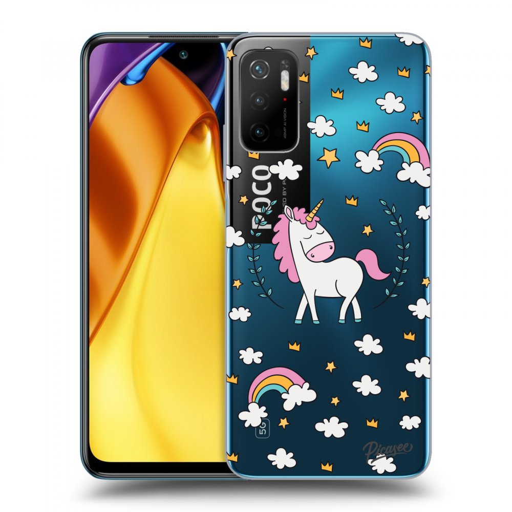 Picasee silikónový prehľadný obal pre Xiaomi Poco M3 Pro 5G - Unicorn star heaven