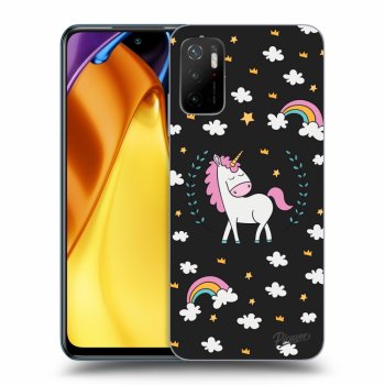Picasee silikónový čierny obal pre Xiaomi Poco M3 Pro 5G - Unicorn star heaven