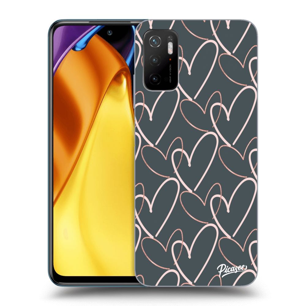 Picasee silikónový prehľadný obal pre Xiaomi Poco M3 Pro 5G - Lots of love
