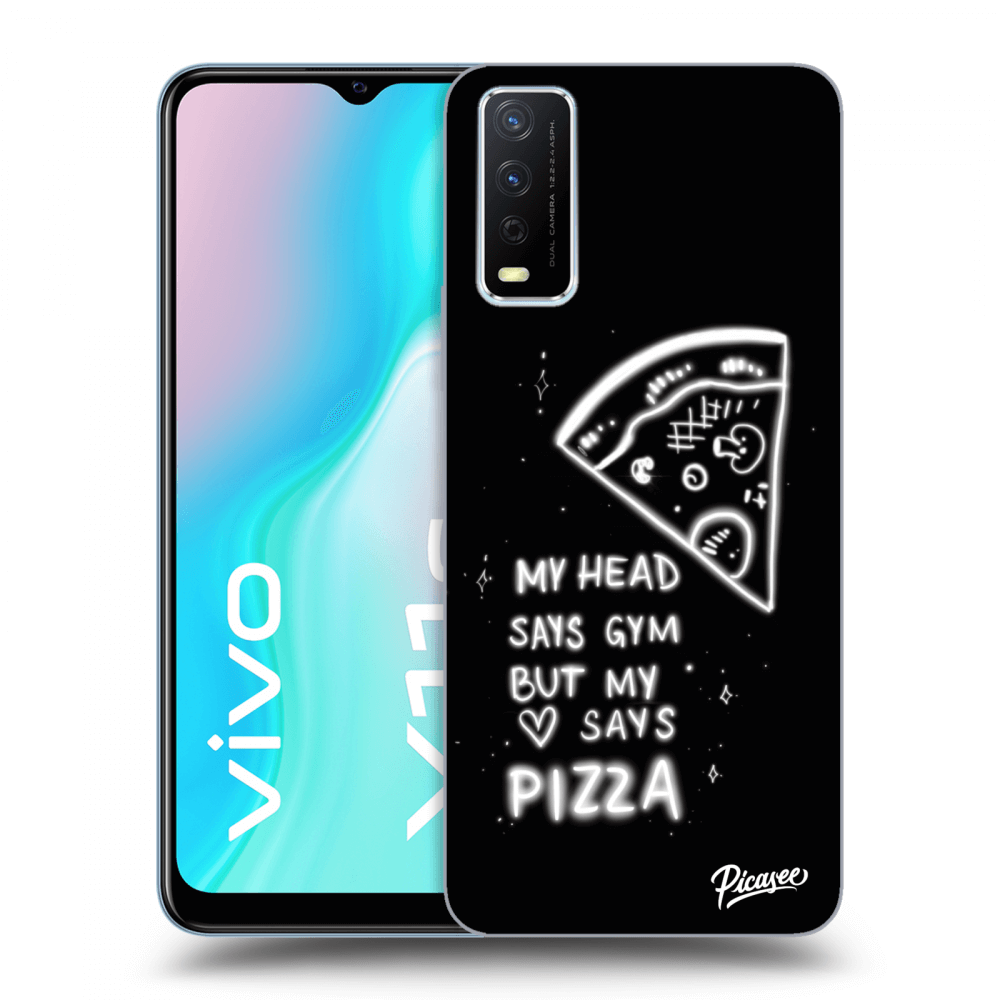 Picasee silikónový prehľadný obal pre Vivo Y11s - Pizza