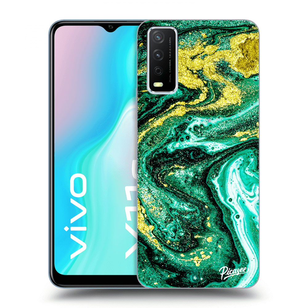Picasee ULTIMATE CASE pro Vivo Y11s - Green Gold