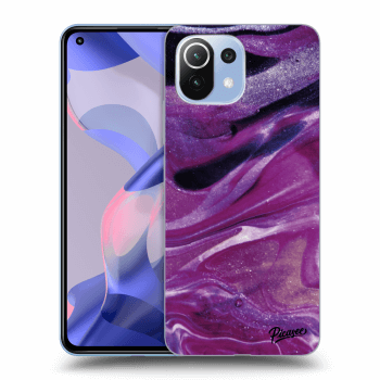 Obal pre Xiaomi 11 Lite 5G NE - Purple glitter