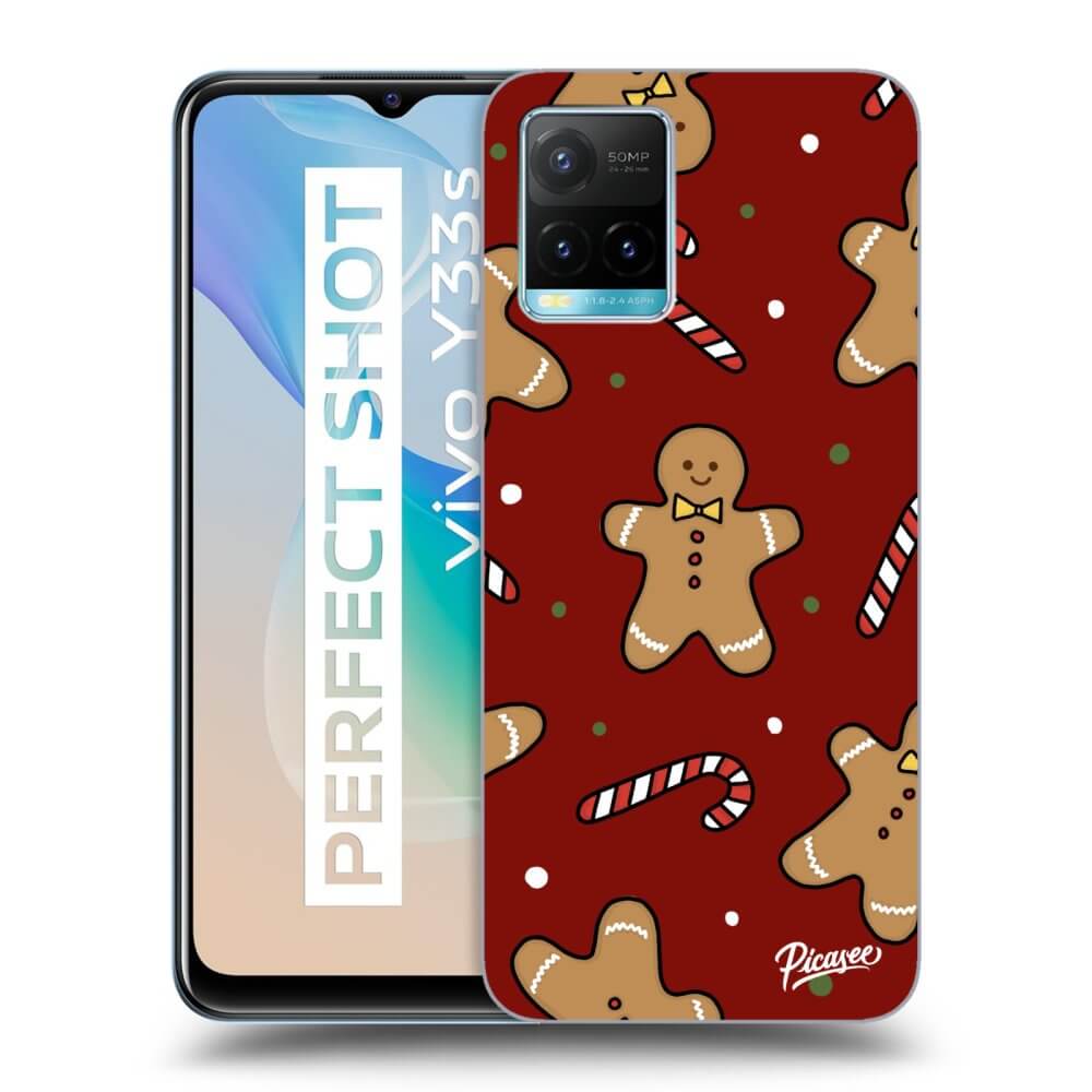 Picasee silikónový čierny obal pre Vivo Y33s - Gingerbread 2