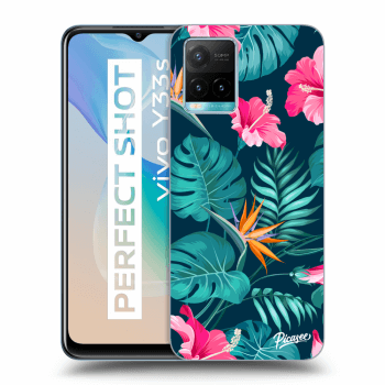 Picasee ULTIMATE CASE pro Vivo Y33s - Pink Monstera