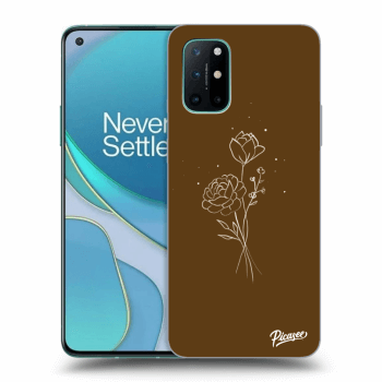 Obal pre OnePlus 8T - Brown flowers