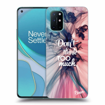 Picasee silikónový čierny obal pre OnePlus 8T - Don't think TOO much