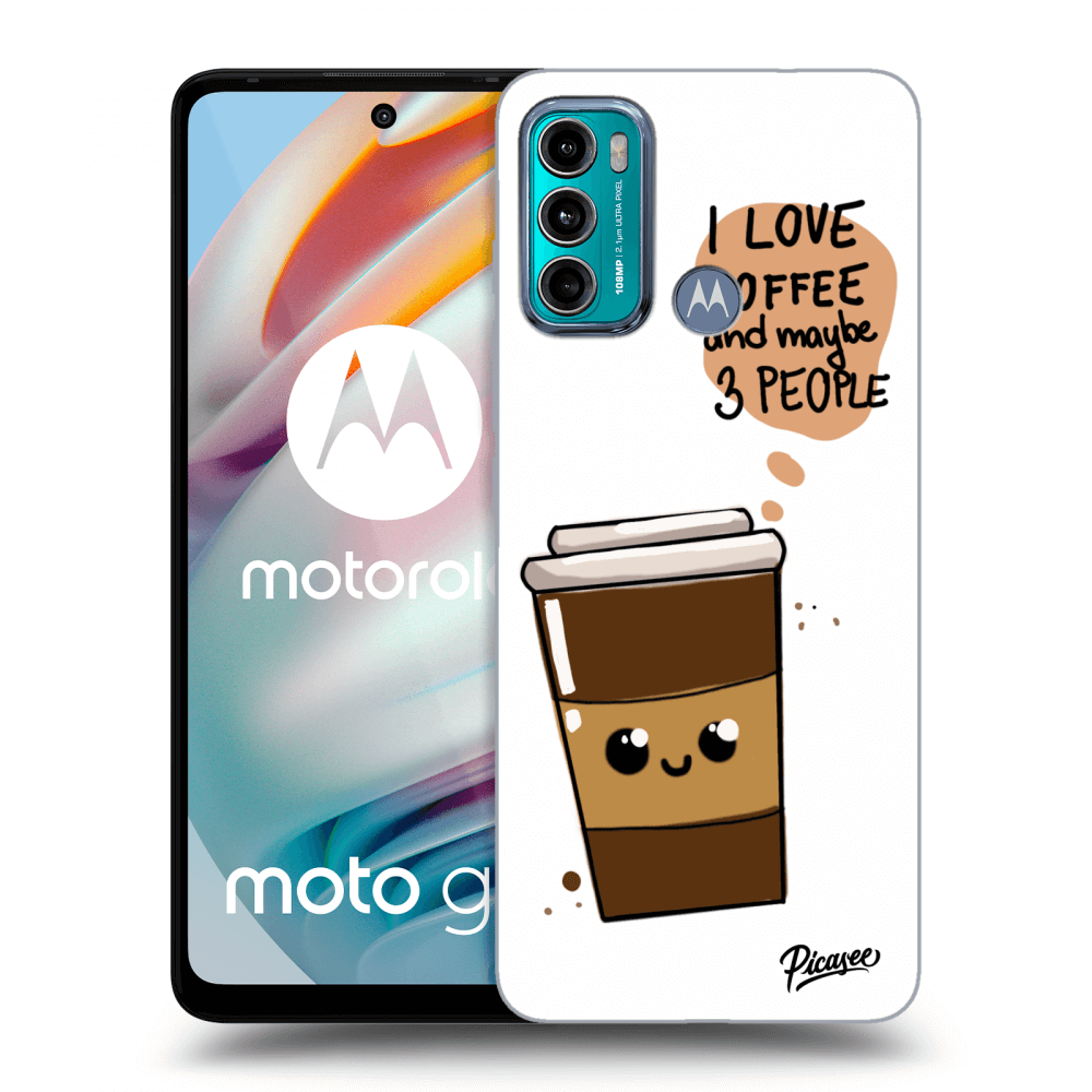 Picasee silikónový čierny obal pre Motorola Moto G60 - Cute coffee