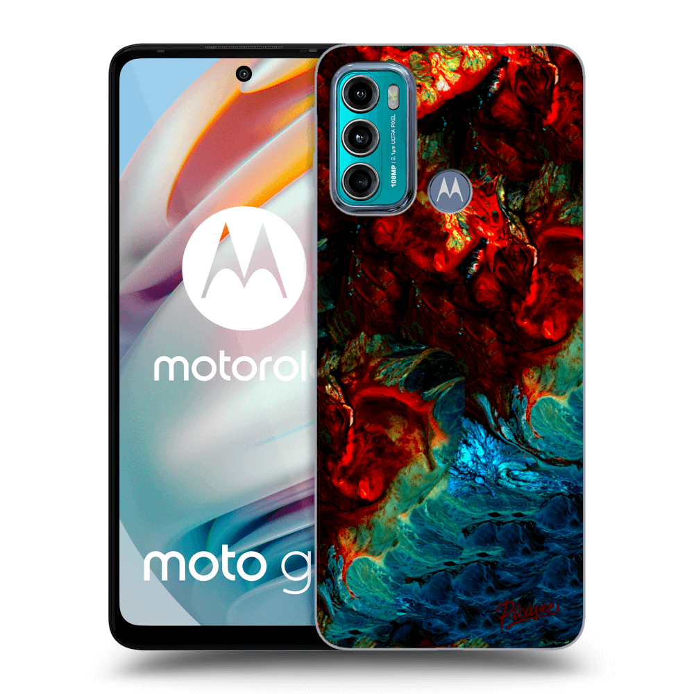 Picasee silikónový prehľadný obal pre Motorola Moto G60 - Universe