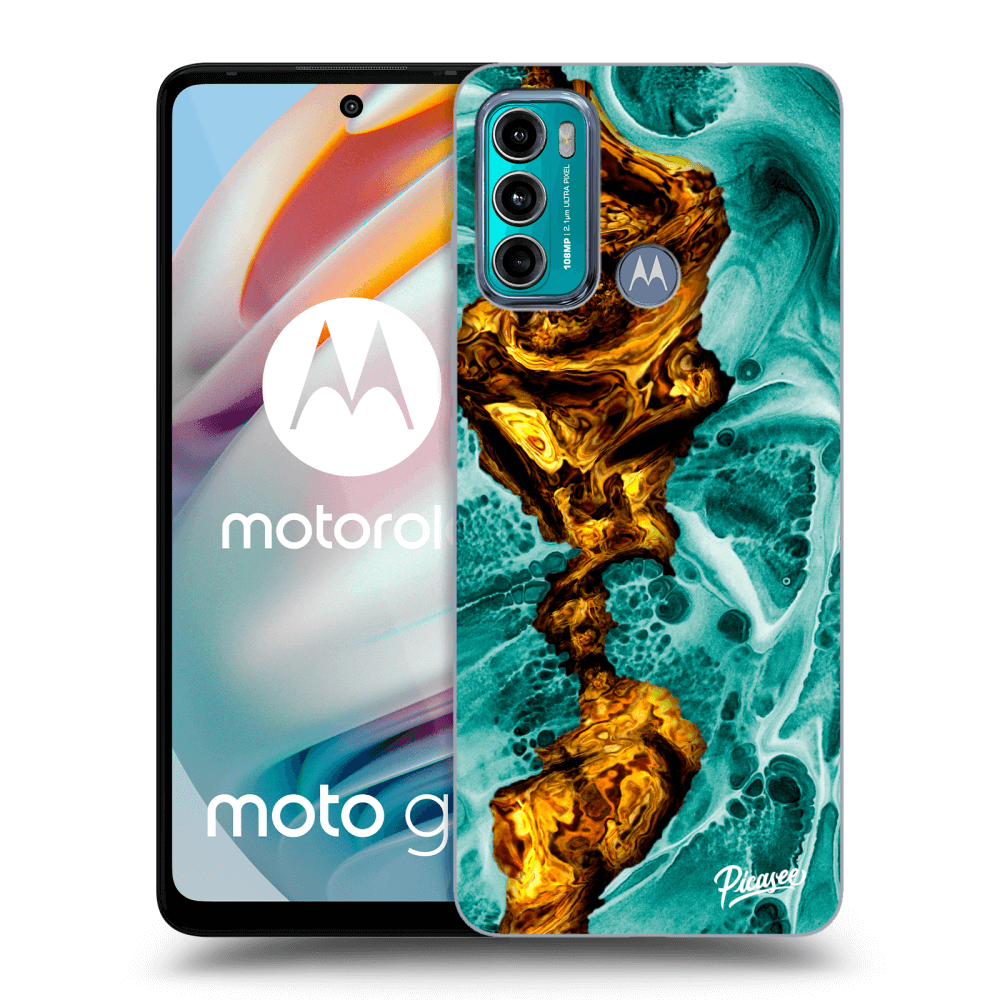 Picasee silikónový prehľadný obal pre Motorola Moto G60 - Goldsky