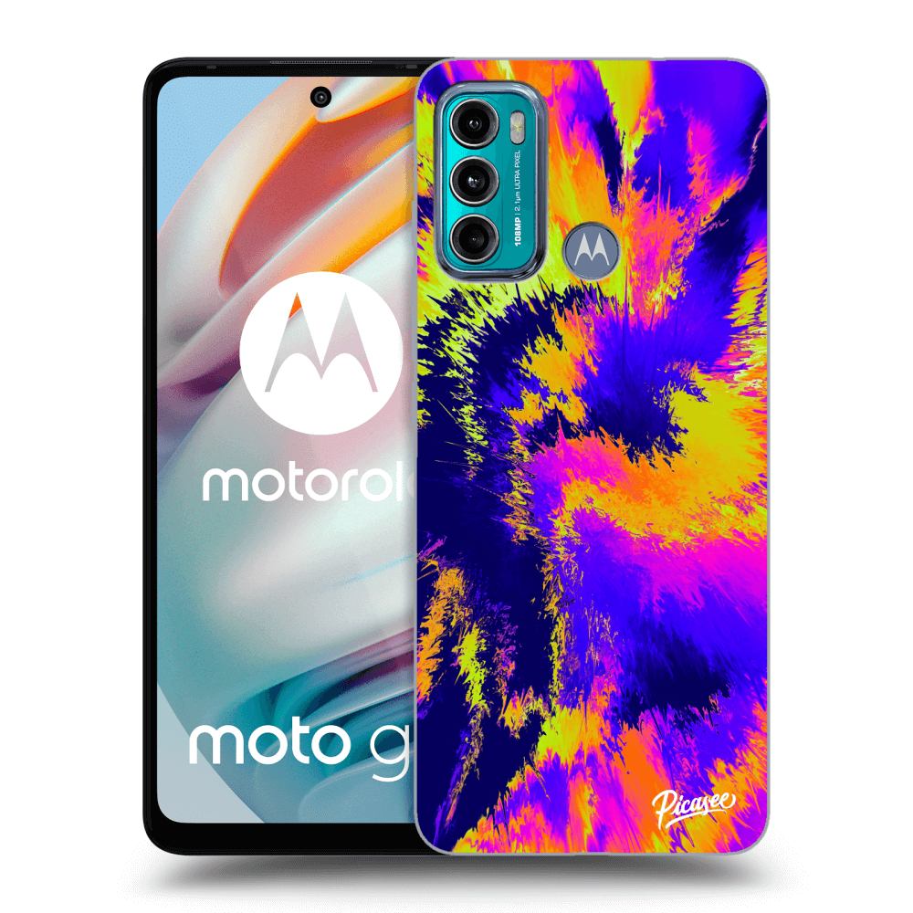 Picasee silikónový prehľadný obal pre Motorola Moto G60 - Burn