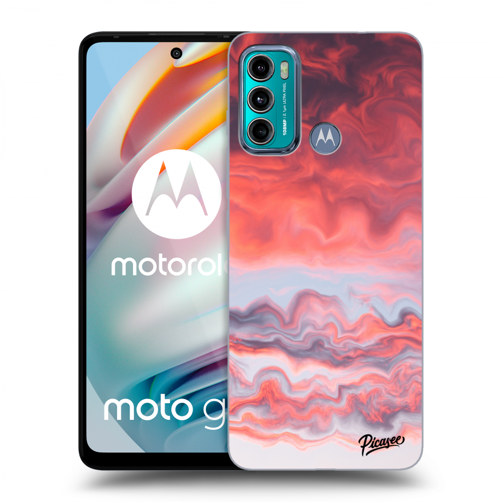 Picasee silikónový čierny obal pre Motorola Moto G60 - Sunset