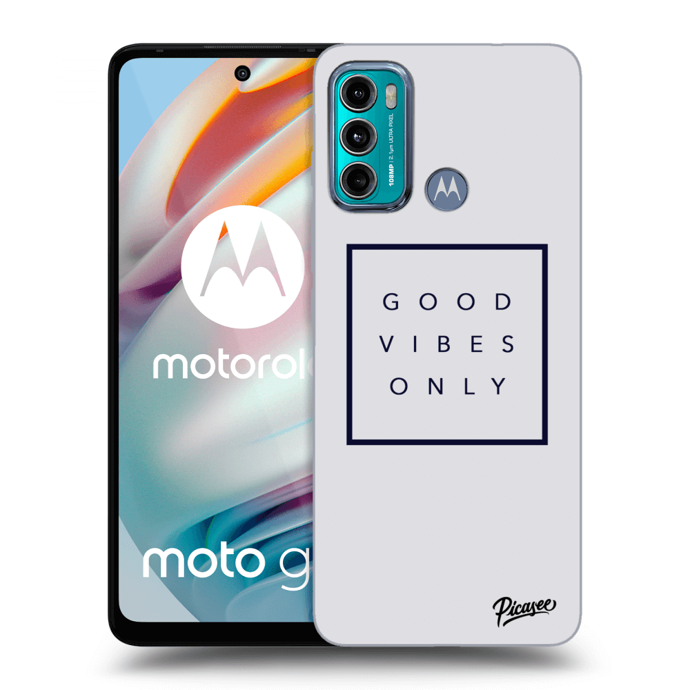 Picasee silikónový čierny obal pre Motorola Moto G60 - Good vibes only