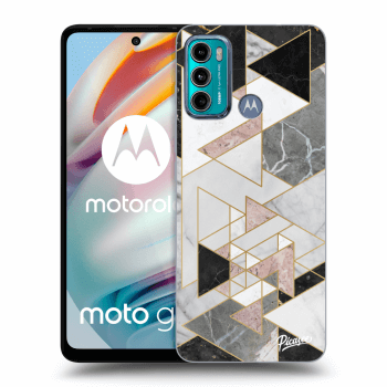 Picasee silikónový čierny obal pre Motorola Moto G60 - Light geometry