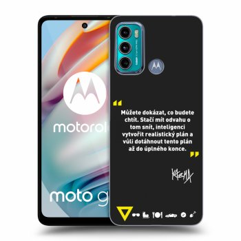 Picasee silikónový čierny obal pre Motorola Moto G60 - Kazma - MŮŽETE DOKÁZAT, CO BUDETE CHTÍT