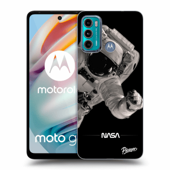 Picasee silikónový čierny obal pre Motorola Moto G60 - Astronaut Big