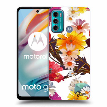 Picasee silikónový čierny obal pre Motorola Moto G60 - Meadow