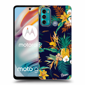 Picasee silikónový prehľadný obal pre Motorola Moto G60 - Pineapple Color
