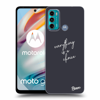 Picasee silikónový prehľadný obal pre Motorola Moto G60 - Everything is a choice
