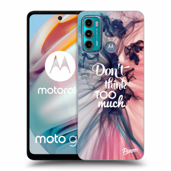 Picasee silikónový prehľadný obal pre Motorola Moto G60 - Don't think TOO much