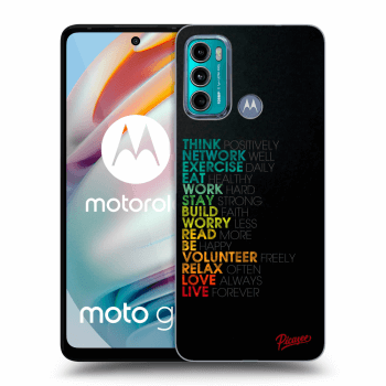Picasee silikónový prehľadný obal pre Motorola Moto G60 - Motto life