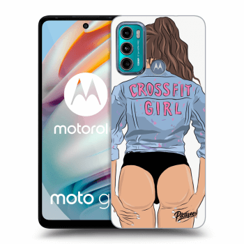 Picasee silikónový prehľadný obal pre Motorola Moto G60 - Crossfit girl - nickynellow