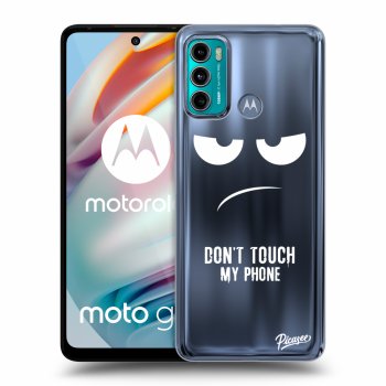 Picasee silikónový prehľadný obal pre Motorola Moto G60 - Don't Touch My Phone