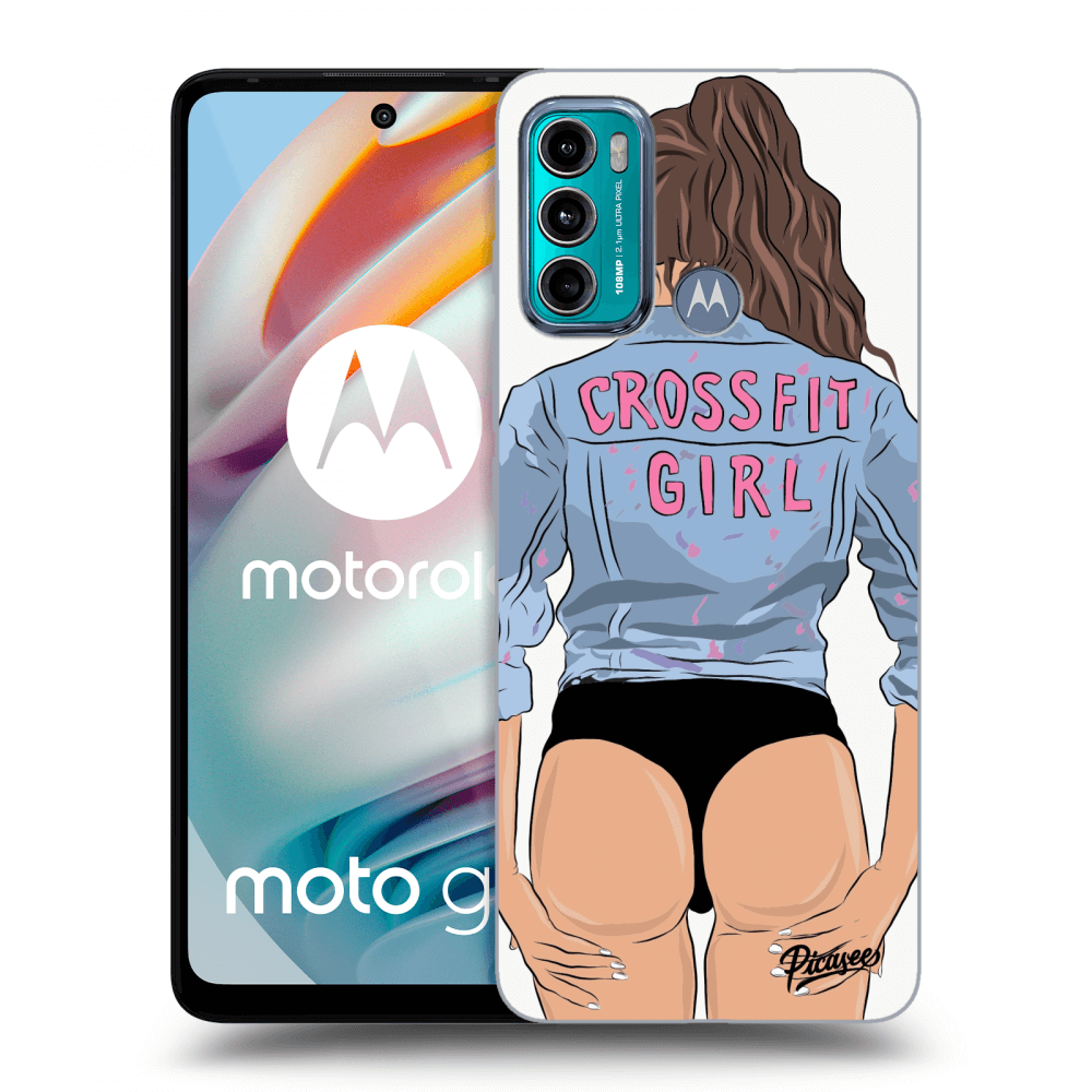 Picasee silikónový čierny obal pre Motorola Moto G60 - Crossfit girl - nickynellow