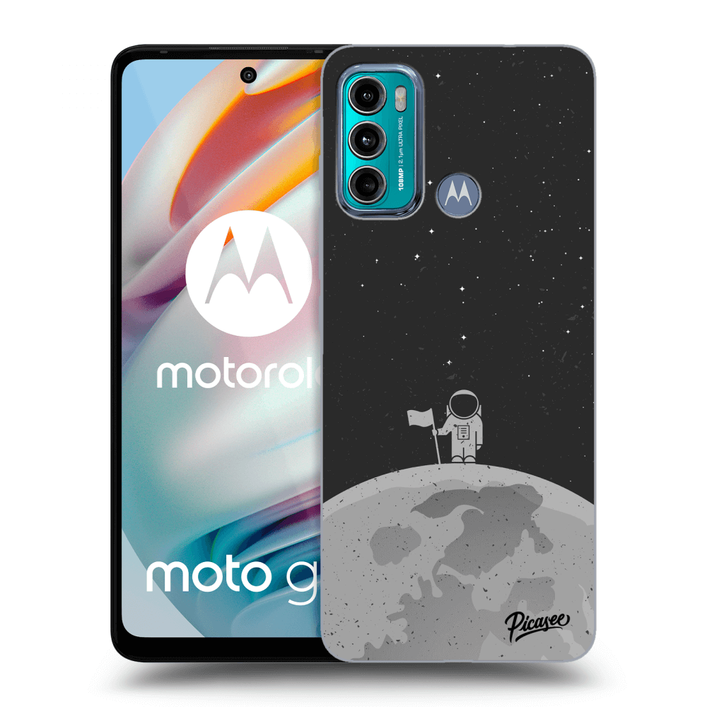 Picasee silikónový čierny obal pre Motorola Moto G60 - Astronaut