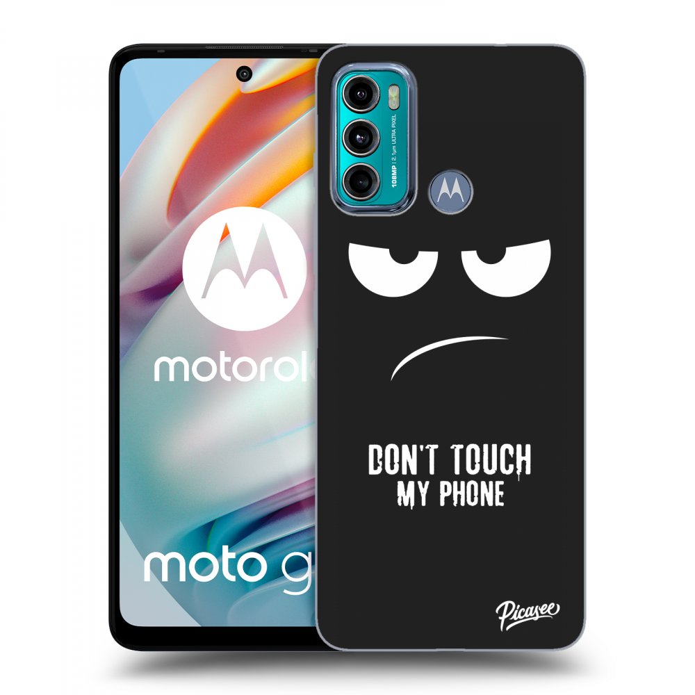 Picasee silikónový čierny obal pre Motorola Moto G60 - Don't Touch My Phone