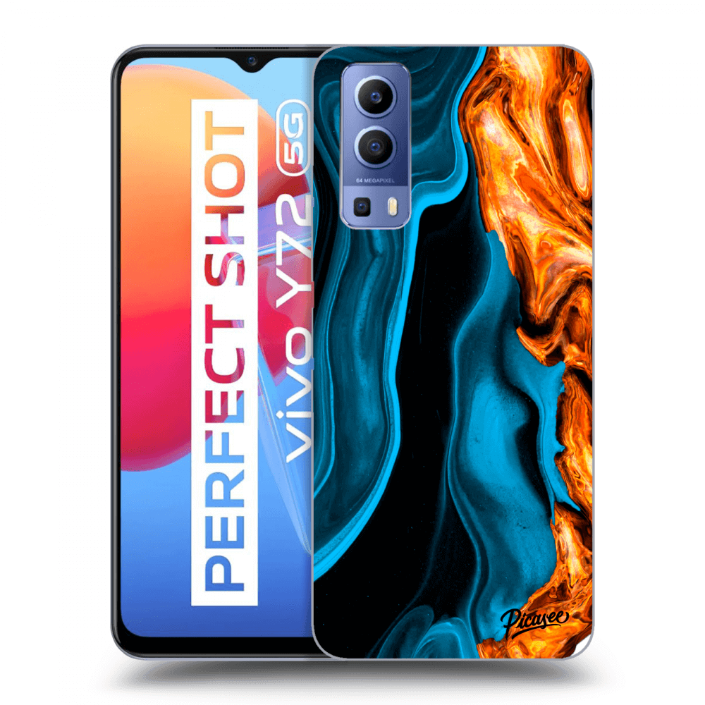 Picasee ULTIMATE CASE pro Vivo Y72 5G - Gold blue