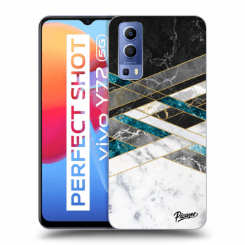 Picasee ULTIMATE CASE pro Vivo Y72 5G - Black & White geometry