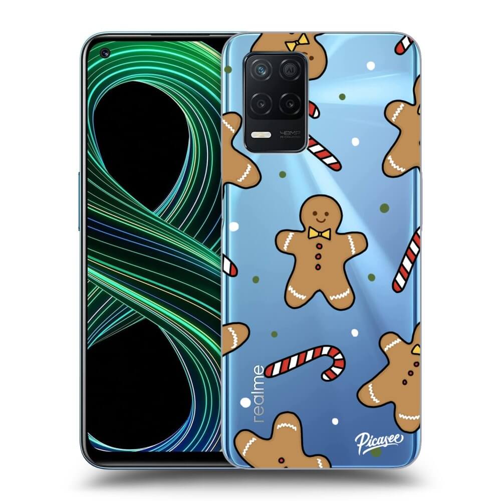 Picasee silikónový prehľadný obal pre Realme 8 5G - Gingerbread