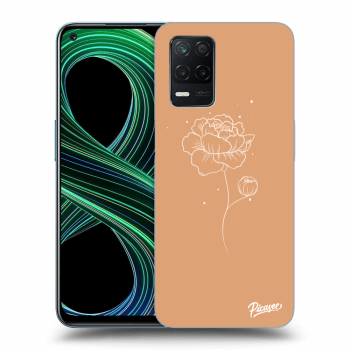 Picasee silikónový prehľadný obal pre Realme 8 5G - Peonies