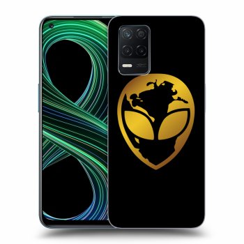 Obal pre Realme 8 5G - EARTH - Gold Alien 3.0