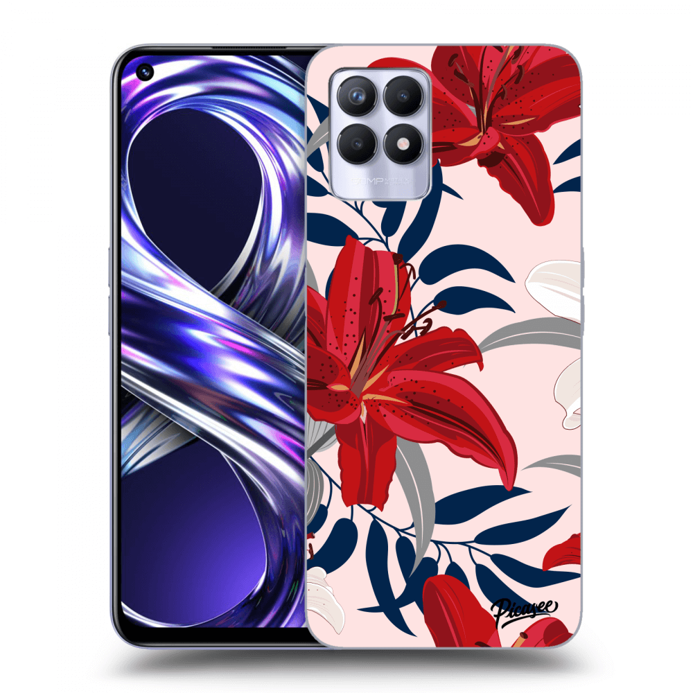 Picasee ULTIMATE CASE pro Realme 8i - Red Lily