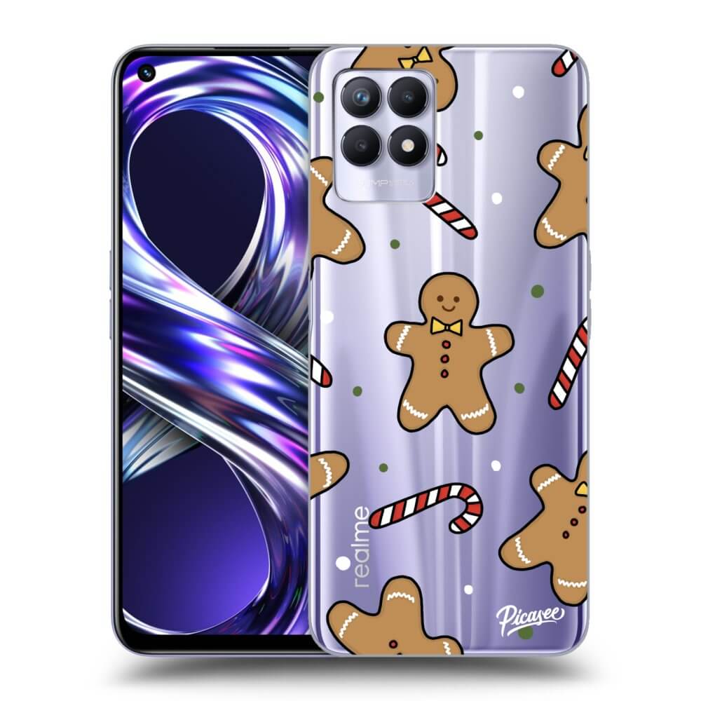 Picasee silikónový prehľadný obal pre Realme 8i - Gingerbread