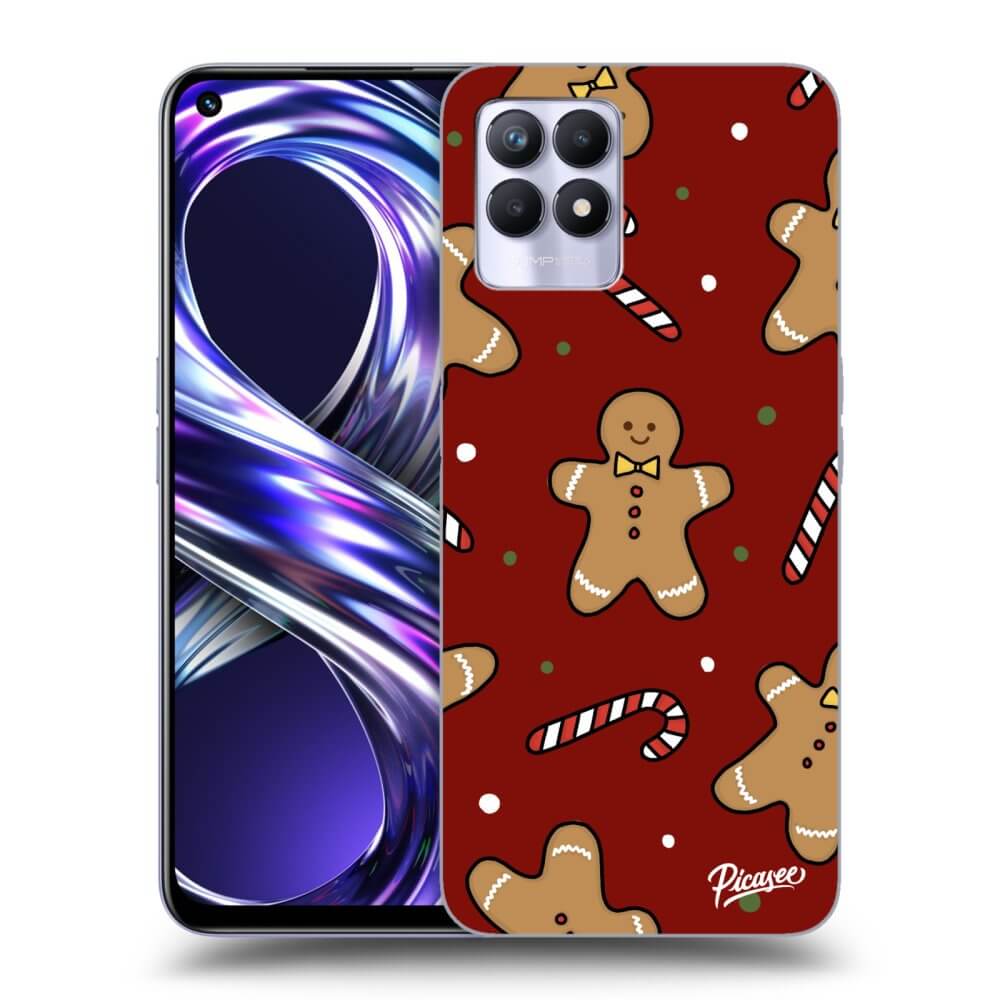 Picasee silikónový prehľadný obal pre Realme 8i - Gingerbread 2