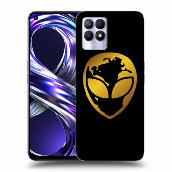 Obal pre Realme 8i - EARTH - Gold Alien 3.0