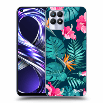 Picasee ULTIMATE CASE pro Realme 8i - Pink Monstera